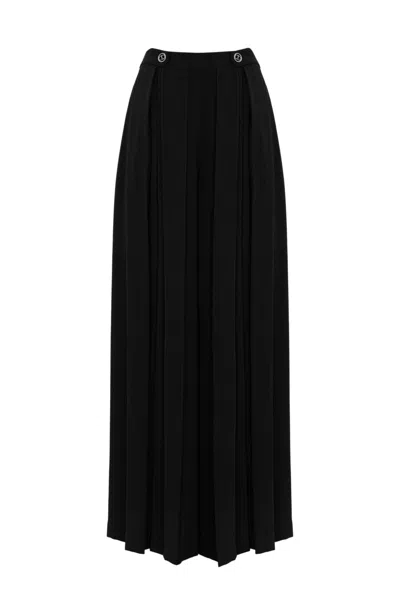 TWINSET PLEATED CREPE TROUSERS