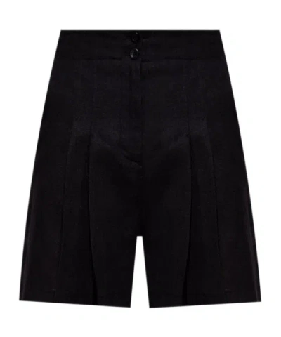 Twinset Pleated Design Shorts In Black