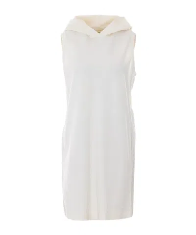 Twinset Pleated Lace Detailed Short Dress In White