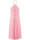 Twinset Twin-set Elegant Polyester Dress Design In Pink