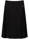 Twinset Pleated Midi Skirt In Black