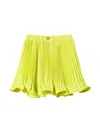 Twinset Pleated Miniskirt In Yellow