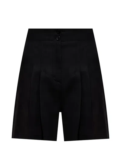 Twinset Pleated Shorts In Black