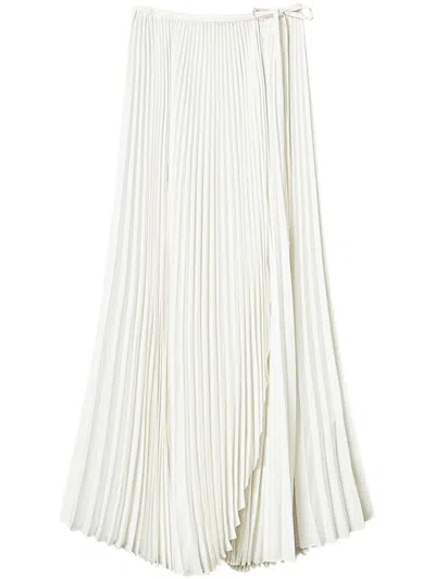 Twinset Pleated Skirt In Madreperla
