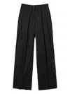 Twinset Pleated Tailored Trousers In Black