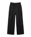 Twinset Pleated Tailored Trousers In Black