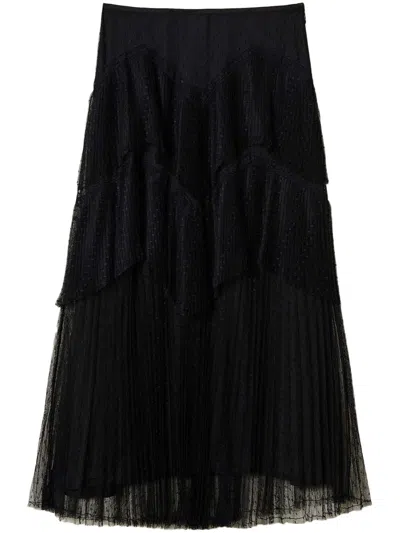 TWINSET PLEATED TIERED SKIRT