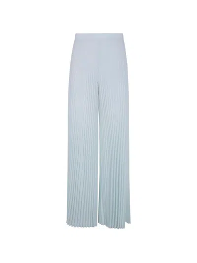 Twinset Pleated Trousers In Blue