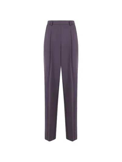 Twinset Pleated Trousers In Brown
