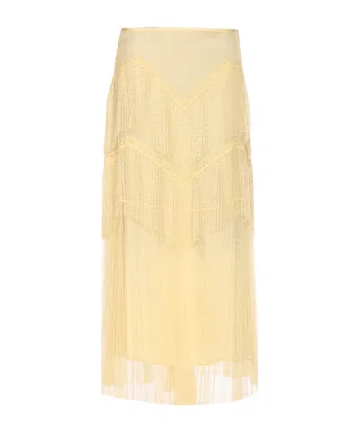 Twinset Pleated Tulle Maxi Skirt