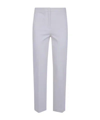 Twinset Pleated Zip-detail Casual Trousers In Blue
