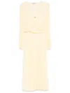 Twinset Twin-set Midi Dress In Yellow