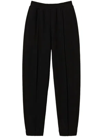 Twinset Plush Cigarette Trousers In Black