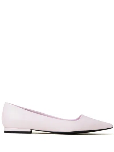 Twinset Pointed-toe Ballet Flats In Pink