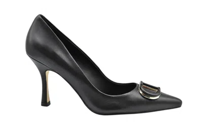 Twinset Pointed Toe Pumps With Buckle Accent In Black
