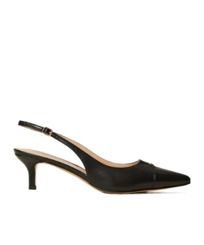 Twinset Pointed Toe Slingback Pumps In Black