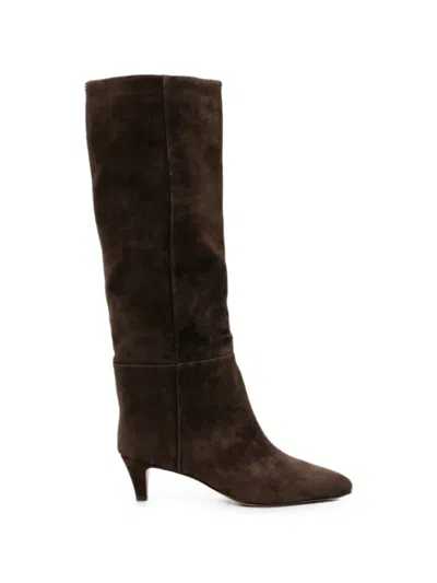 Twinset Pointed-toe Boots In Brown