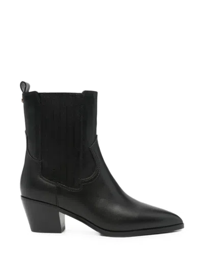 Twinset Pointed-toe Panelled Boots In Multi