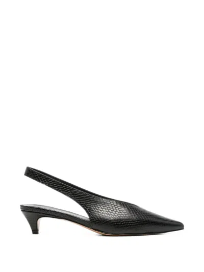 Twinset Pointed-toe Slingback Pumps In Black