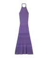 Twinset Pointelle-knit Halterneck Dress