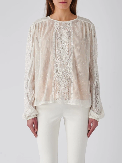 Twinset Poliester Blouse In White