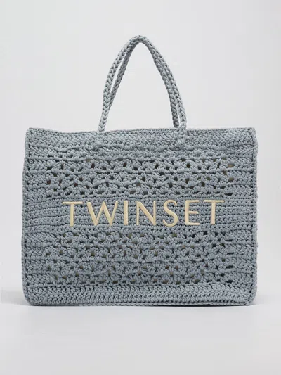 Twinset Poliester Tote In Cielo
