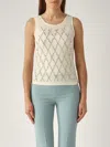 Twinset Poliestere Top-wear In Neutral
