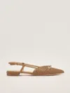 Twinset Poliuretano Flat Shoes In Natural