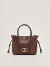 Twinset Oval T Shoulder Bag In Cioccolato