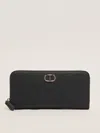 Twinset Poliuretano Wallet In Black