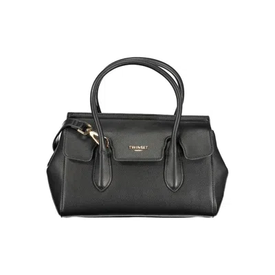 Twinset Poliuretano Womens Handbag In Black