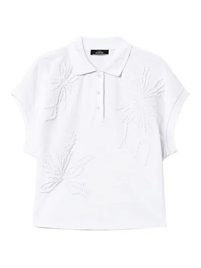 Twinset Pole With Embroidery In White
