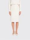 Twinset Polyester Skirt With Sequins In White