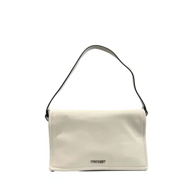 Twinset Polyethylene Clutch Women's Bag In White