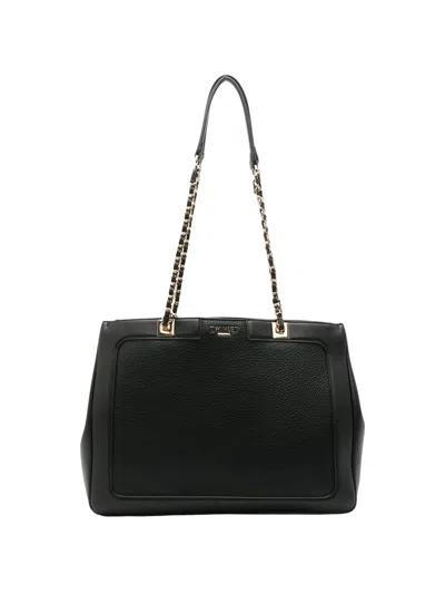 Twinset Polyurethane Tote Bag In Black