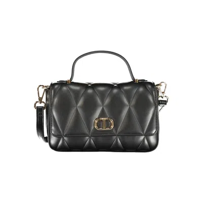 Twinset Polyurethane Women's Shoulder Women's Bag In Black