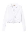 Twinset Poplin Blouse In White