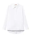 Twinset Twin-set White Poplin Button-up Dress In White