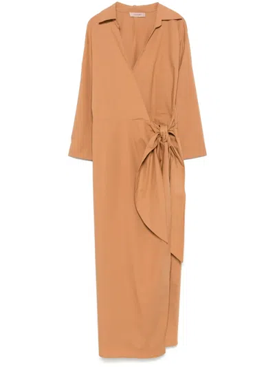 TWINSET POPLIN MIDI DRESS