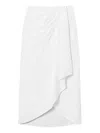 Twinset Poplin Skirt In White