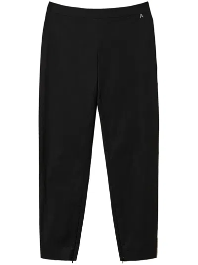 Twinset Poplin Trousers In Black