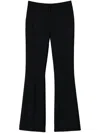 Twinset Flared Knitted Trousers In Black