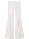 Twinset Pressed-crease Flared Trousers In Neutrals