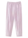 Twinset Pressed-crease Zip-fastening Trousers In Pink
