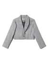 Twinset Prince Of Wales Check Spencer Blazer In Black
