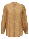 Twinset Print Shirt Shirt And Blouse Beige In Beige
