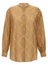 Twinset Print Shirt Shirt And Blouse Beige In Beige