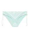 Twinset Printed Bikini Bottoms In Grün