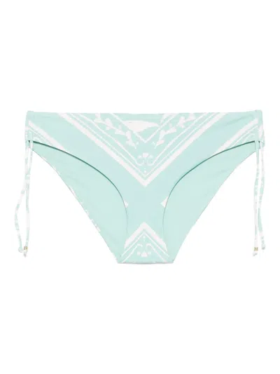 Twinset Printed Bikini Bottoms In Grün