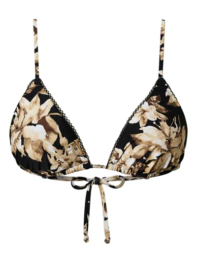TWINSET PRINTED BIKINI TOP